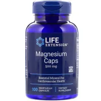 Мінерали Life Extension Магній, Magnesium, 500 мг, 100 вегетаріанських капсул (LEX-14591) - Зображення 1