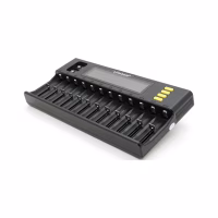 Зарядний пристрій для акумуляторів Liitokala 12 Slots+2, Ni-Mh/Li-ion/LiFePo4/Крона, LED+LCD (Lii-S12) - Image 1