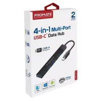 Концентратор Promate USB Hub 4 ports litehub-4.black (litehub-4.black) - 2