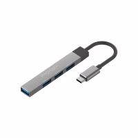 Концентратор Promate USB-C 4-in-1 порти Promate litehub-4.grey (litehub-4.grey) - Image 1