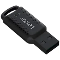 USB флеш накопичувач Lexar 64GB JumpDrive V400 Black USB 3.0 (LJDV400064G-BNBNG) - 3