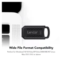 USB флеш накопичувач Lexar 64GB JumpDrive V400 Black USB 3.0 (LJDV400064G-BNBNG) - 6