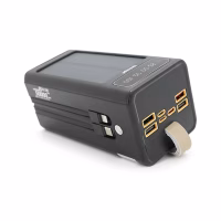 Батарея универсальная Linkage 50000mAh, Solar, 22.5W, cables Туре-С+Lighting, Black (LKP-47) - Image 2
