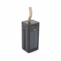 Батарея универсальная Linkage 50000mAh, Solar, 22.5W, cables Туре-С+Lighting, Black (LKP-47) - Image 1