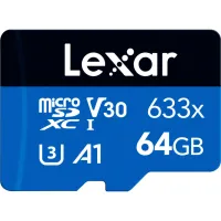 Карта пам'яті Lexar 64GB microSDXC class 10 UHS-I (LMS0633064G-BNNNG) - 1