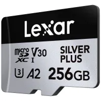 Карта пам'яті Lexar 256GB microSDXC class 10 UHS-I U3 V30 A2 Professional Silver (LMSSIPL256G-BNANG) - 3