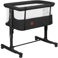 Ліжечко Lionelo приставне Aurora Grey Graphit (LO-AURORA GREY GRAPHITE) - 1