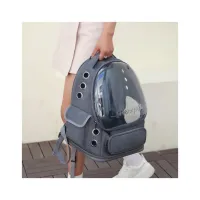 Переноска для тварин Lapka 42х34х27 см сіра (LPK-02) - Зображення 5