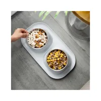 Посуд для котів Lapka Годівниця подвійна на підставці (LPK-25) - 4