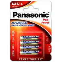Батарейка Panasonic AAA LR03 Pro Power * 4 (LR03XEG/4BP) - 1