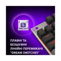 Клавіатура Lorgar Azar 514TKL RGB Mechanical USB UA Black/Grey (LRG-GK514TKL-BK-UA) - 7