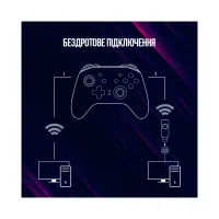 Геймпад Lorgar TRIX-510 PC iOS13 Android PS3 Bluetooth Black (LRG-GP510) - 10