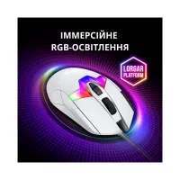 Мишка Lorgar MSP80 Pro USB White (LRG-MSP80-WH) - 11