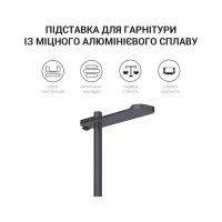 Підставка для гарнітури OfficePro Aluminum Alloys Black (LS350B) - 7