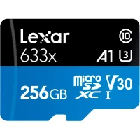 Карта пам'яті Lexar 256GB microSDXC class 10 UHS-I 633x (LSDMI256BB633A) - 1