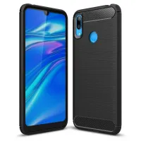 Чохол до мобільного телефона Laudtec для Huawei Y7 2019 Carbon Fiber (Black) (LT-HY72019B) - 1
