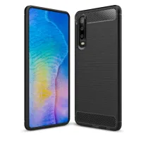 Чохол до мобільного телефона Laudtec для Huawei P30 Carbon Fiber (Black) (LT-P30B) - 1