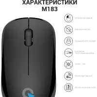 Мишка OfficePro M183 Wireless Black (M183) - 11
