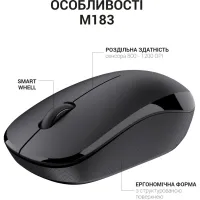 Мишка OfficePro M183 Wireless Black (M183) - 5