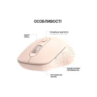 Мышка OfficePro M230P Silent Click Wireless/Bluetooth Pink (M230P) - Изображение 6