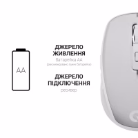 Мышка OfficePro M267G Silent Click Wireless Gray (M267G) - Image 9