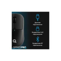 Мишка OfficePro M307B Silent Click Wireless/Bluetooth Black (M307B) - 6