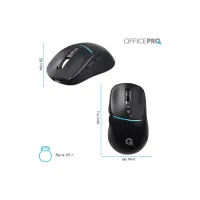 Мишка OfficePro M468B Wireless/Bluetooth Black (M468B) - 12