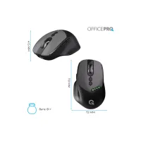 Мишка OfficePro M520B Wireless/Bluetooth Black (M520B) - 12