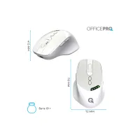 Мишка OfficePro M520W Wireless/Bluetooth White (M520W) - 12