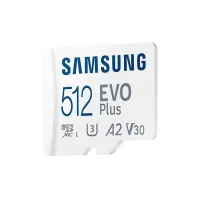 Карта пам'яті Samsung 512 GB microSDXC Class 10 UHS-I U3 V30 A2 EVO Plus+SD Adapte (MB-MC512SA/EU) - Зображення 2