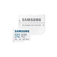 Карта пам'яті Samsung 512 GB microSDXC Class 10 UHS-I U3 V30 A2 EVO Plus+SD Adapte (MB-MC512SA/EU) - Зображення 5