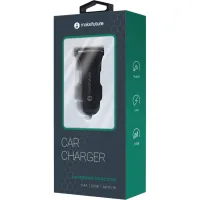 Зарядний пристрій MAKE 12W 2.4A+2.4А Black (MCW-221BK) - 2