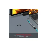 Концентратор Promate USB-C 4-in-1 порти Promate mediahub-c3.grey (mediahub-c3.grey) - 2