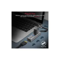 Концентратор Promate USB-C 4-in-1 порти Promate mediahub-c3.grey (mediahub-c3.grey) - 4