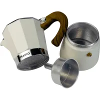 Гейзерна кавоварка Magio Бежева 3 порції 150 мл (MG-1007) - 3