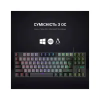 Клавіатура GamePro MK100B Blue Switch LED USB Black (MK100B) - 11