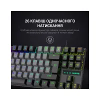 Клавіатура GamePro MK100B Blue Switch LED USB Black (MK100B) - 9