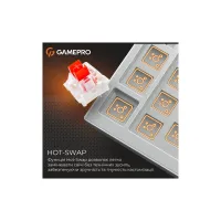 Клавіатура GamePro Genesis Joker Pro MK124G Pro Outemu Red Switch Wireless/Bluetooth/USB UA Gray (MK124G Pro) - 11