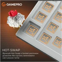 Клавіатура GamePro Genesis Silverlight MK126 USB UA Grey (MK126) - 9