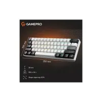 Клавіатура GamePro Genesis Infinity MK130BW Outemu Swithes USB White (MK130BW) - 12