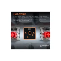 Клавіатура GamePro MK130G Pro Outemu Red Switch Hot-Swap 60 RGB USB/Wireless/Bluetooth Black (MK130G Pro) - 12