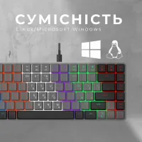 Клавіатура GamePro MK140R Red Swich Low Profile USB Dark Gray (MK140R) - 11