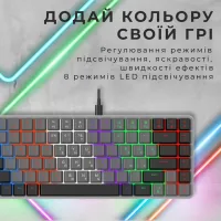 Клавіатура GamePro MK140R Red Swich Low Profile USB Dark Gray (MK140R) - 12