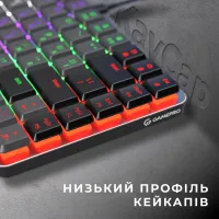 Клавіатура GamePro MK140R Red Swich Low Profile USB Dark Gray (MK140R) - 5