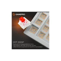 Клавіатура GamePro Genesis Metallic MK144G Outemu Red Switch USB UA Gray (MK144G) - 12
