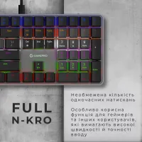 Клавіатура GamePro MK145R Red Swich Low Profile USB Dark Gray (MK145R) - 11