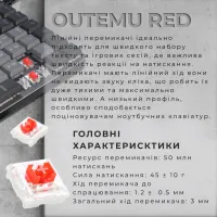 Клавіатура GamePro MK145R Red Swich Low Profile USB Dark Gray (MK145R) - 6