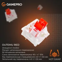 Клавіатура GamePro Genesis Warden MK160BL Outemu Swithes USB White (MK160BL) - 7
