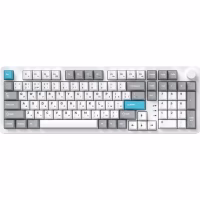 Клавиатура GamePro Asgard Drakkar Keychron Super Red Switch Wireless/Bluetooth/USB UA White (MK305WH) - Image 1