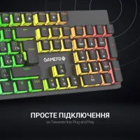 Клавіатура GamePro MK85R Red Switch RGB USB Black (MK85R) - 7